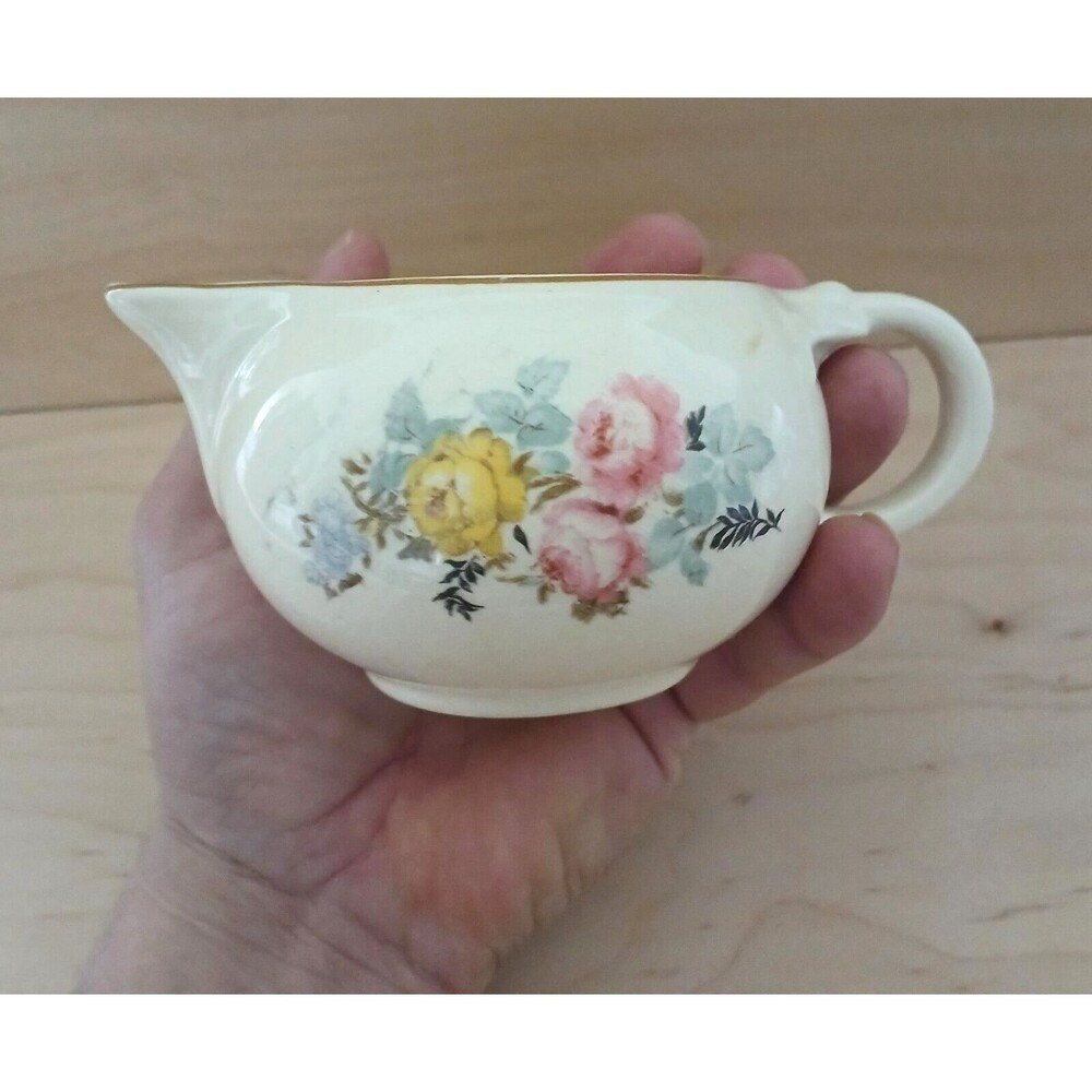 Taylor Smith Taylor USA #1916 Creamer Gold Filigree Replacement Wear 6 X 2.5